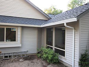 Photo of exterior wall AFTER extension of remodel